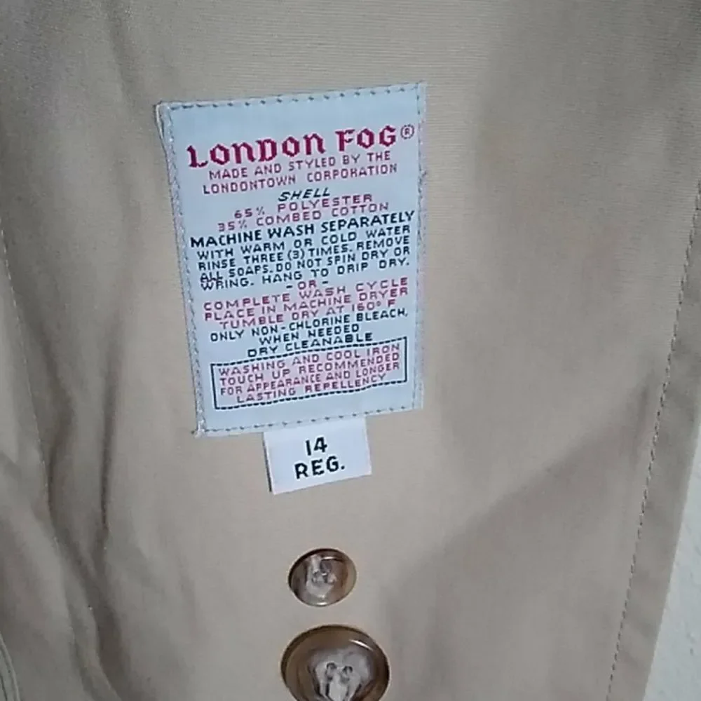 VTG, LONDON FOG MAINCOATS JACKETS SIZE 14 - Picture 6 of 16
